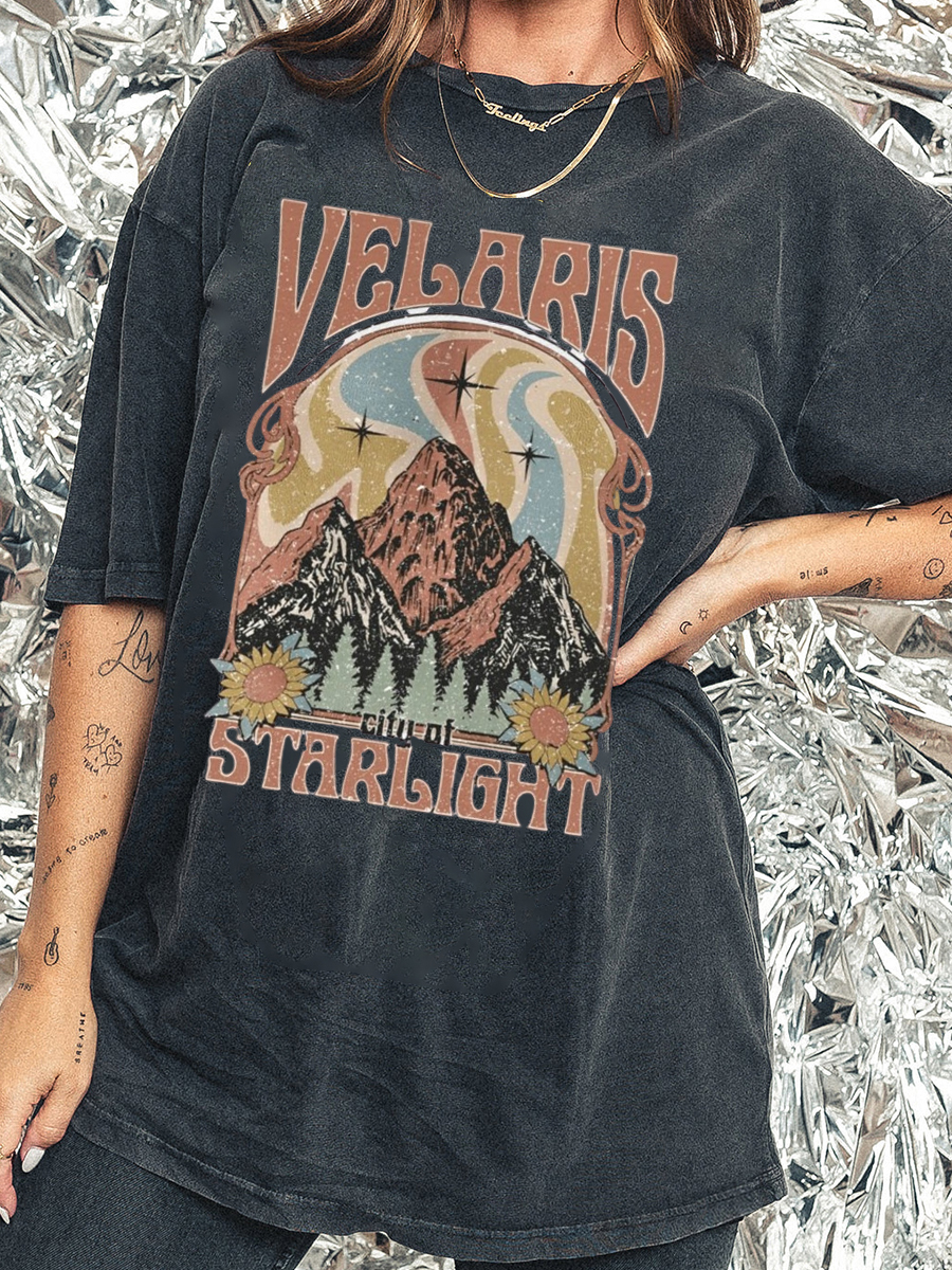 Velaris City Of Starlight Vintage Washed T-Shirt