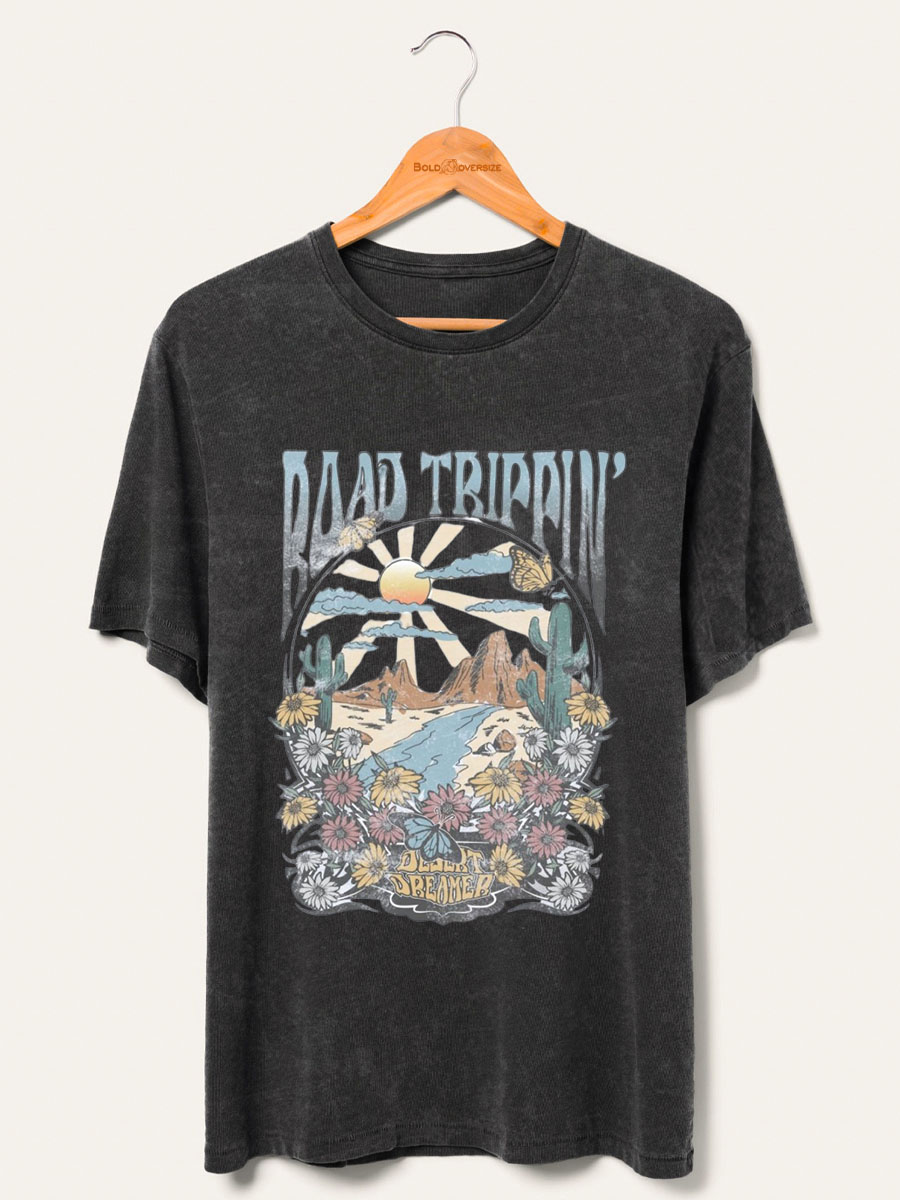 Vintage Style Washed T-Shirt