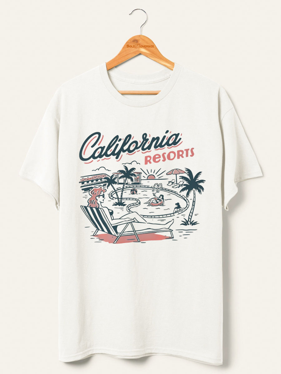 Vintage California Resorts Oversized Tshirt 
