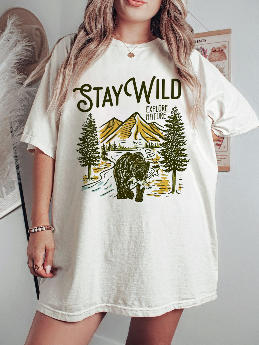 Vintage Stay Wild Explore Nature Shirt