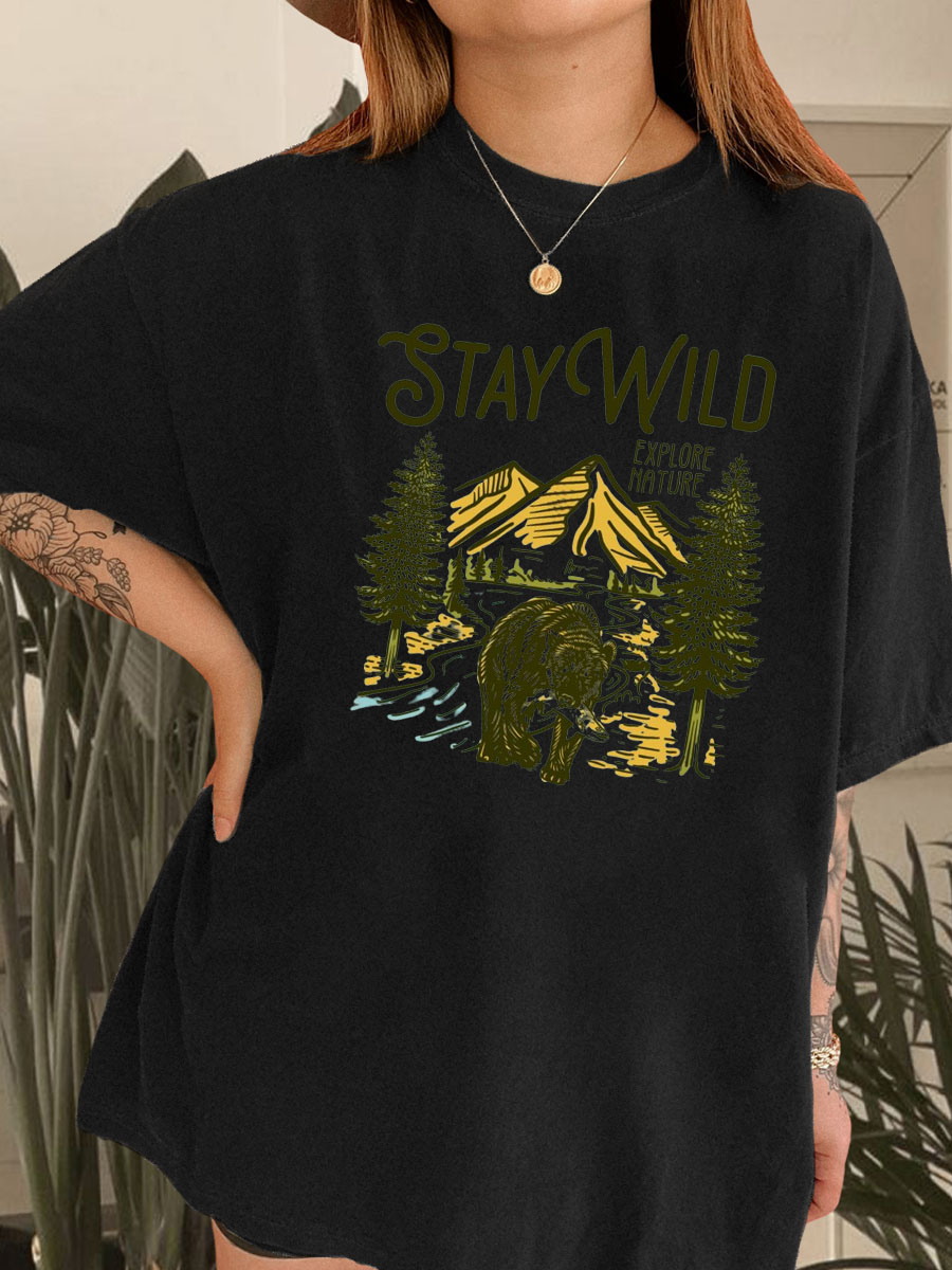 Vintage Stay Wild Explore Nature Shirt