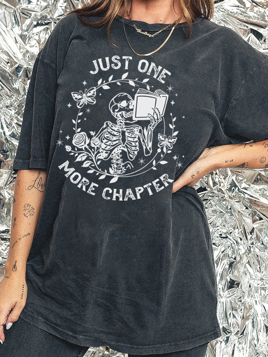 Vintage Funny Reading Washed T-Shirt