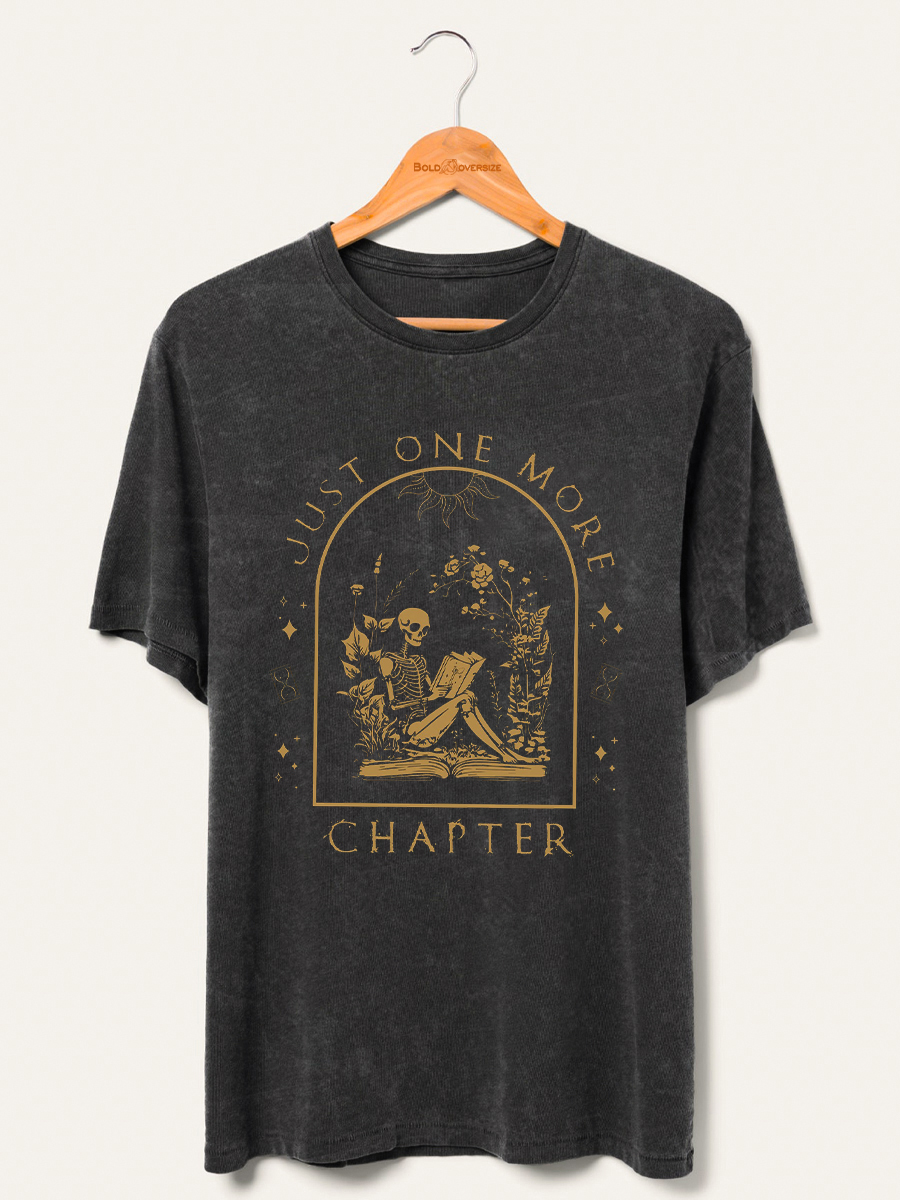 Vintage Reading Skeleto Washed T-Shirt