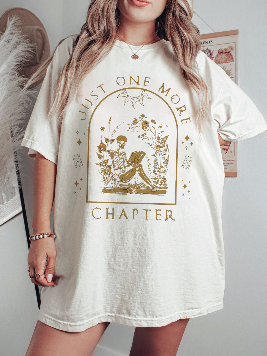 Vintage Reading Skeleton Shirt