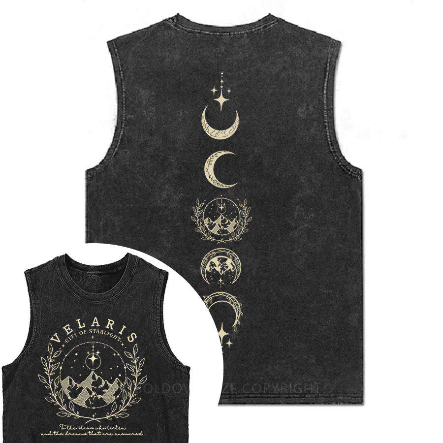 Vintage The Night Court Novel Washed Tank