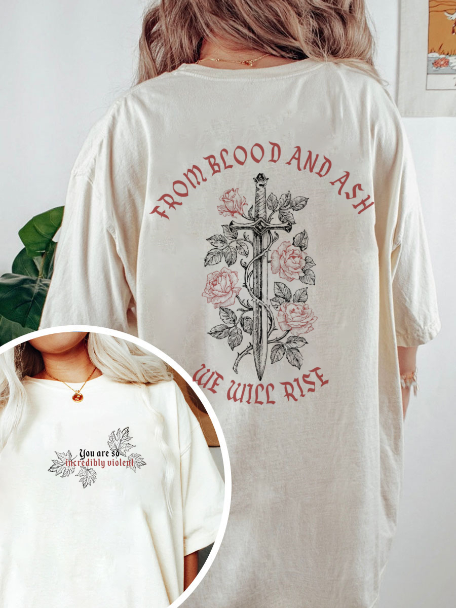 Vintage From Blood And Ash We Will Rise Tee