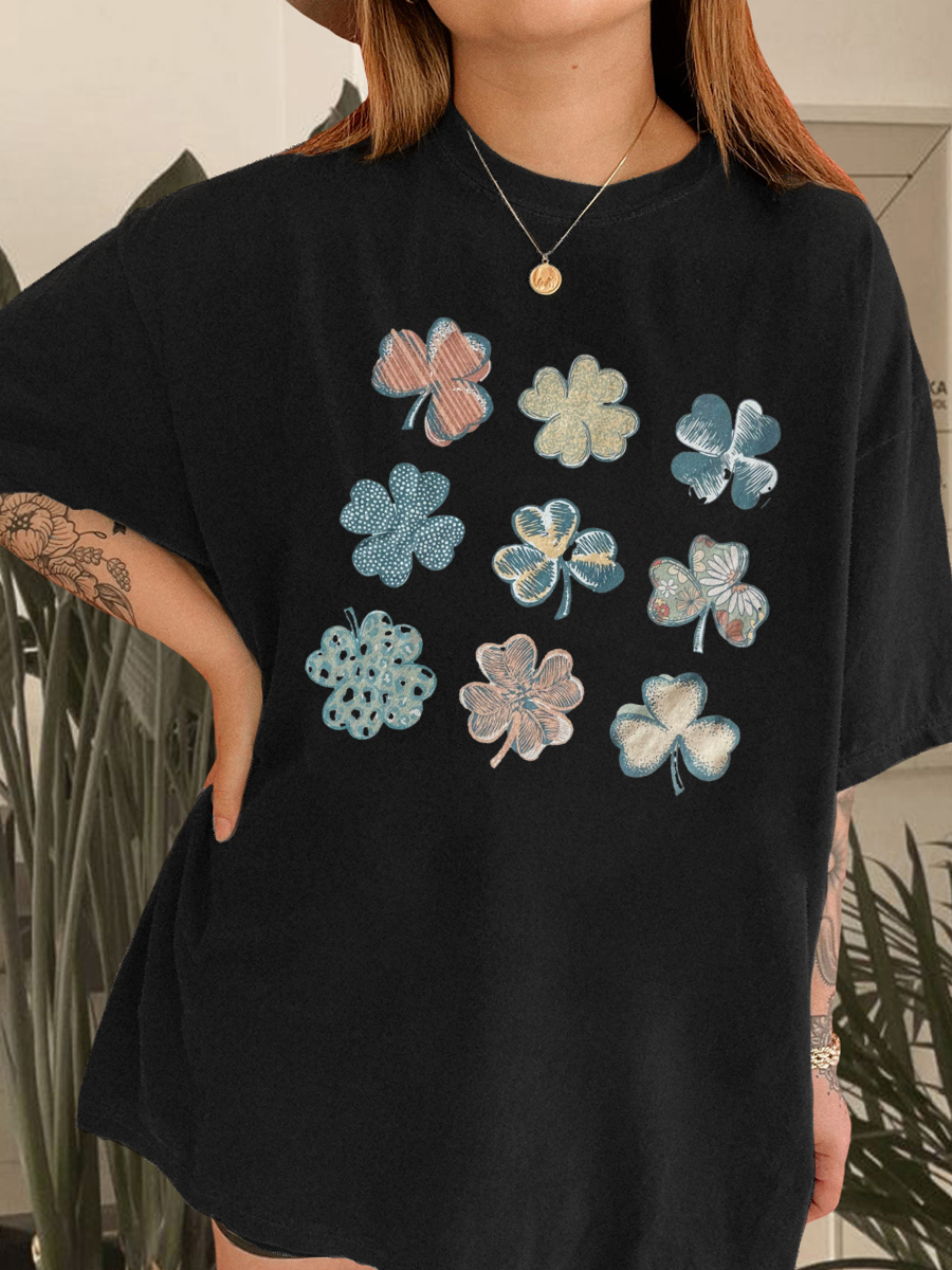 Vintage Shamrock Collage Shirt 