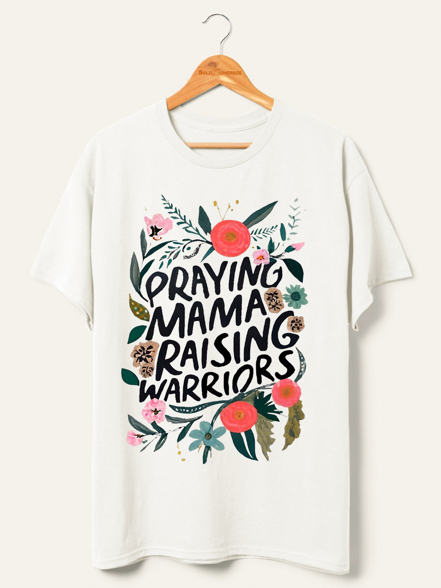 Vintage Praying Mamas Raising Warriors Shirt 