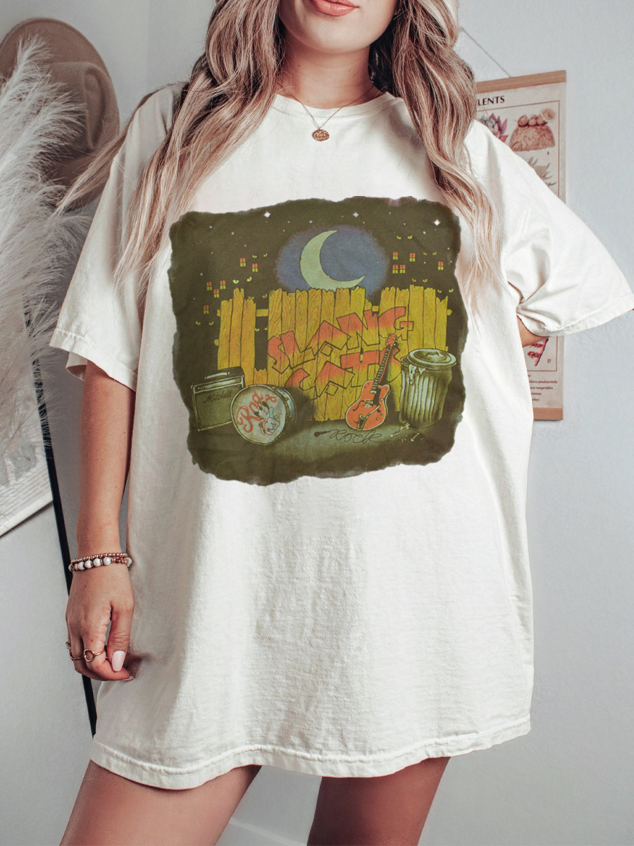 Vintage Vintage 1970S Slang Cats Shirt 