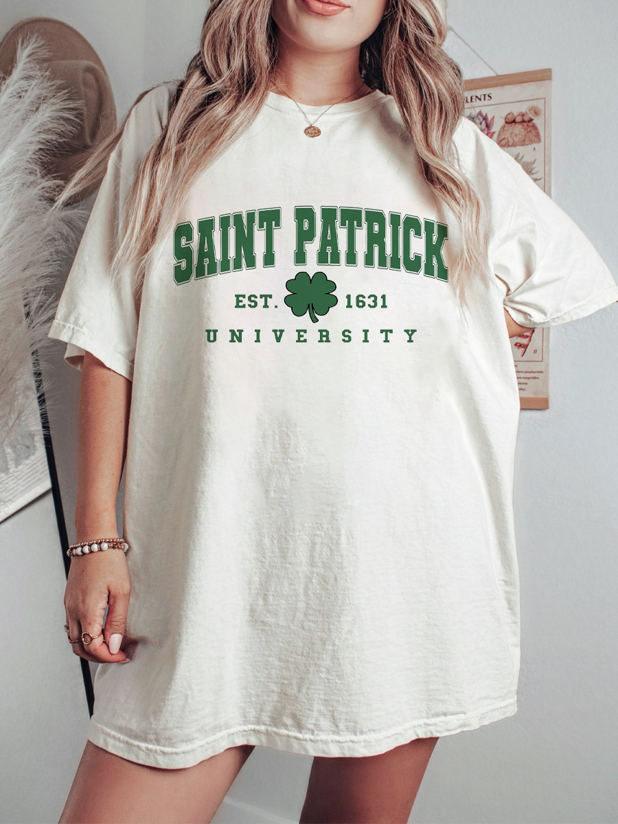 Vintage Saint Patrick University Shirt 
