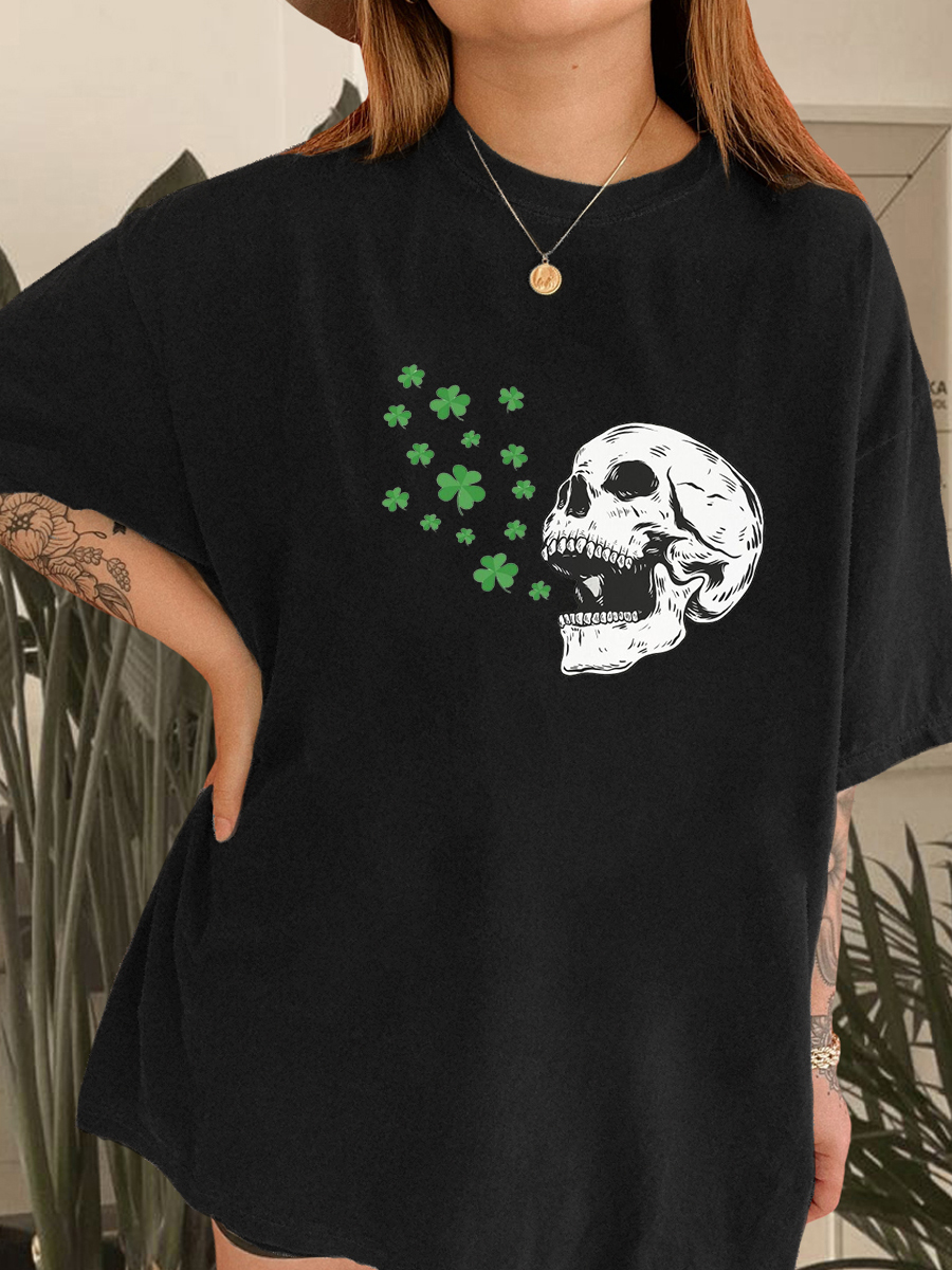 Vintage Skeleton St. Patrick'S Day Shirt 