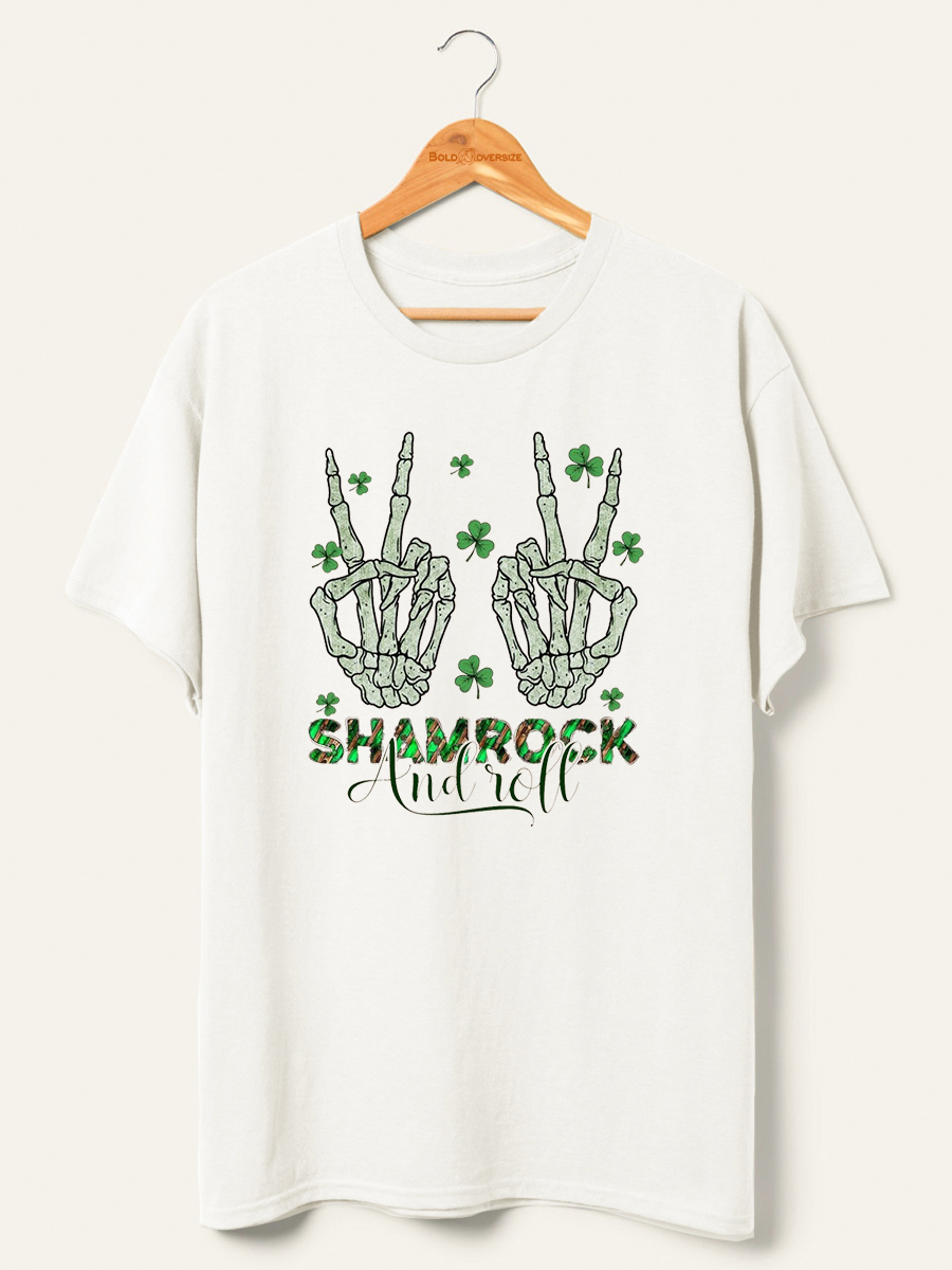 Vintage Shamrock And Roll Shirt 