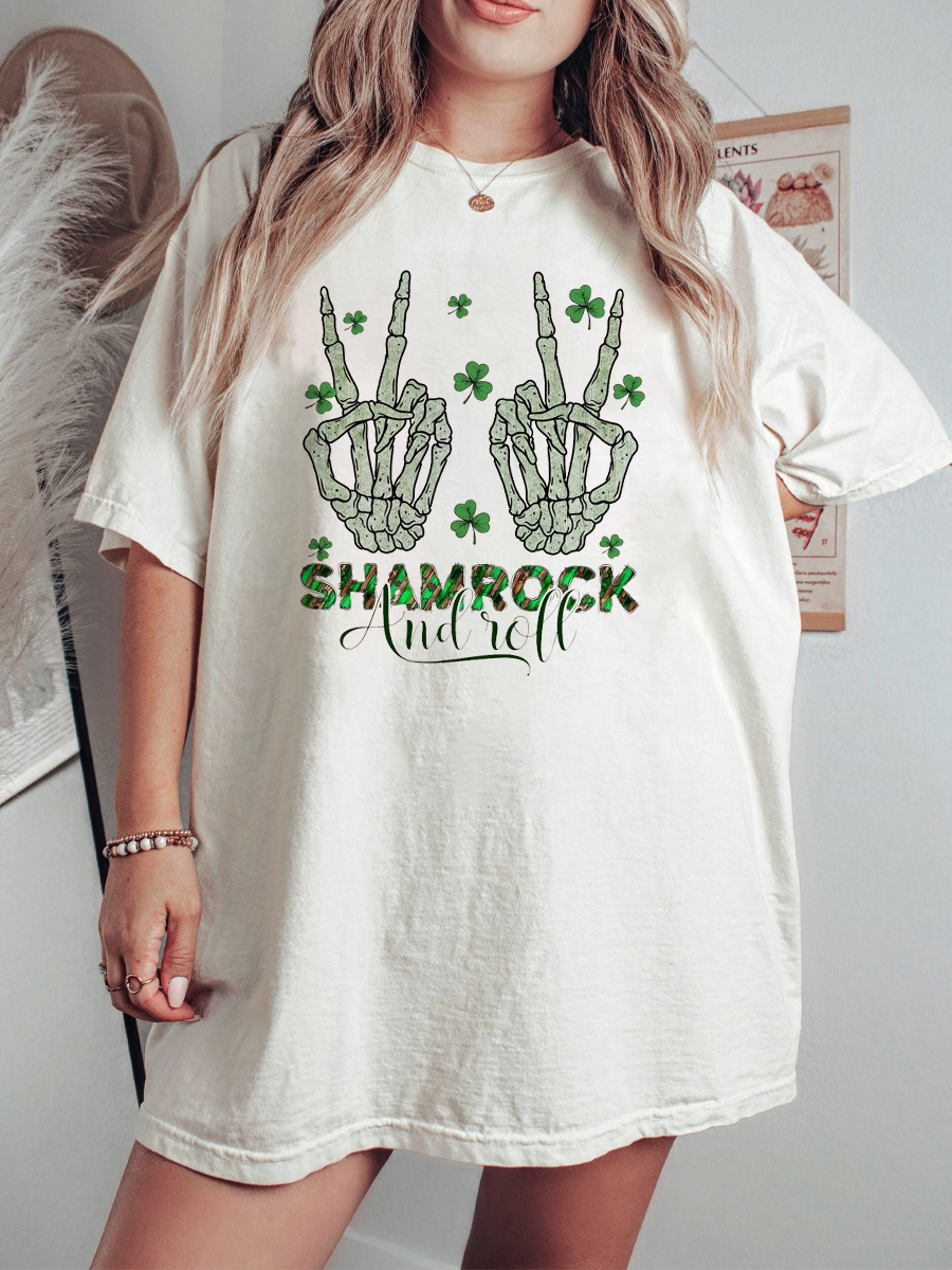 Vintage Shamrock And Roll Shirt 