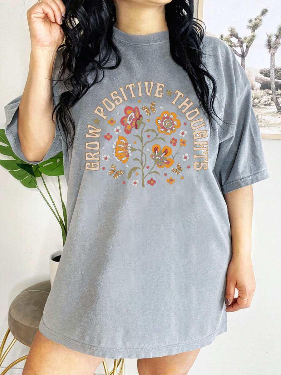 Vintage Grow Positive Thoughts Shirt 