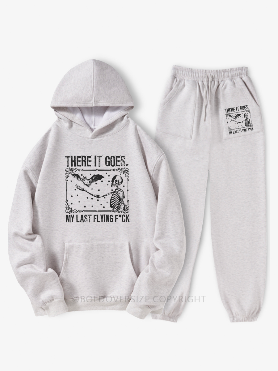 Vintage Funny Skeleton Hoodie Suit