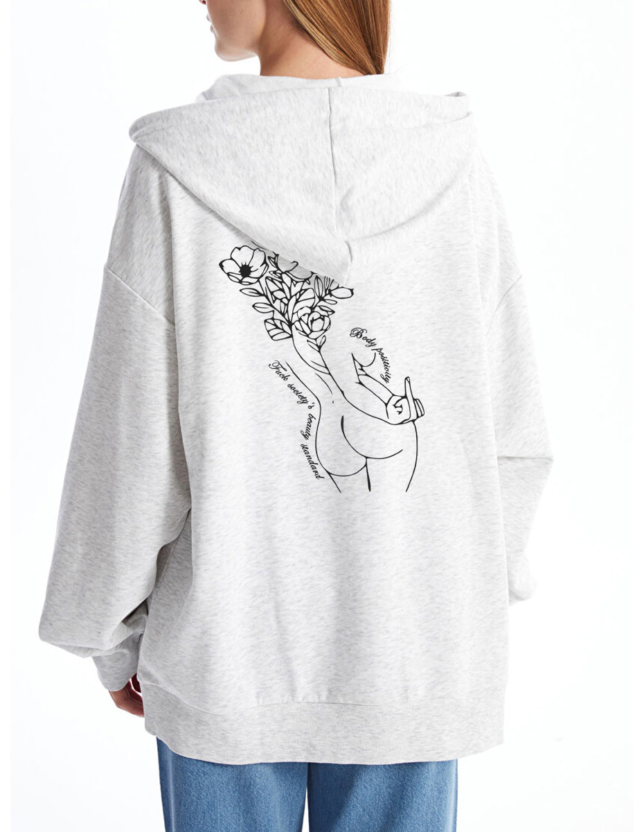 Vintage Fuck Society'S Beauty Standard Zip Hoodie