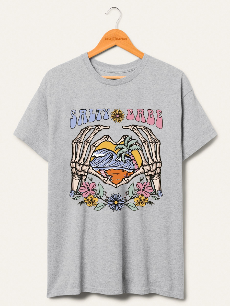 Vintage Surf Skeleton Outdoor Travelling Shirt 