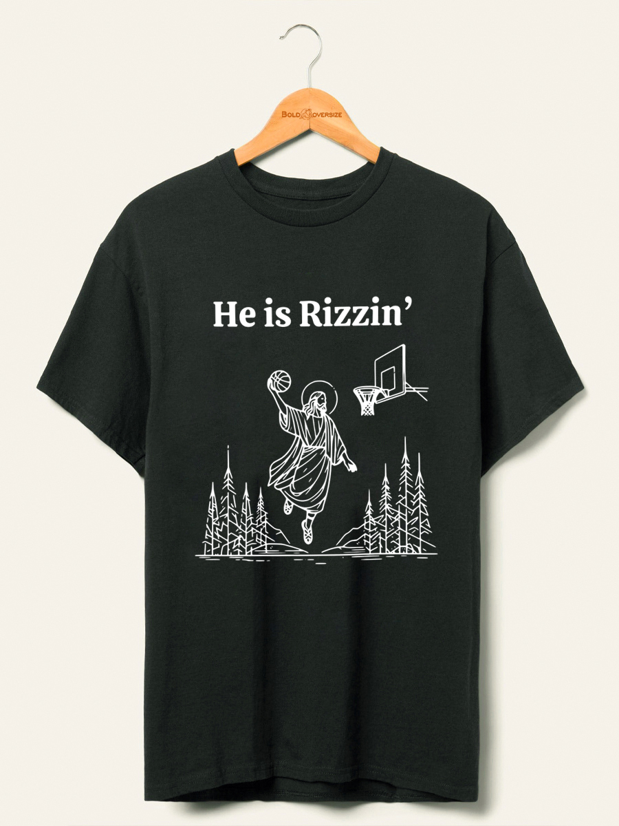 Vintage He Is Risen Funny Easter T-Shirt 