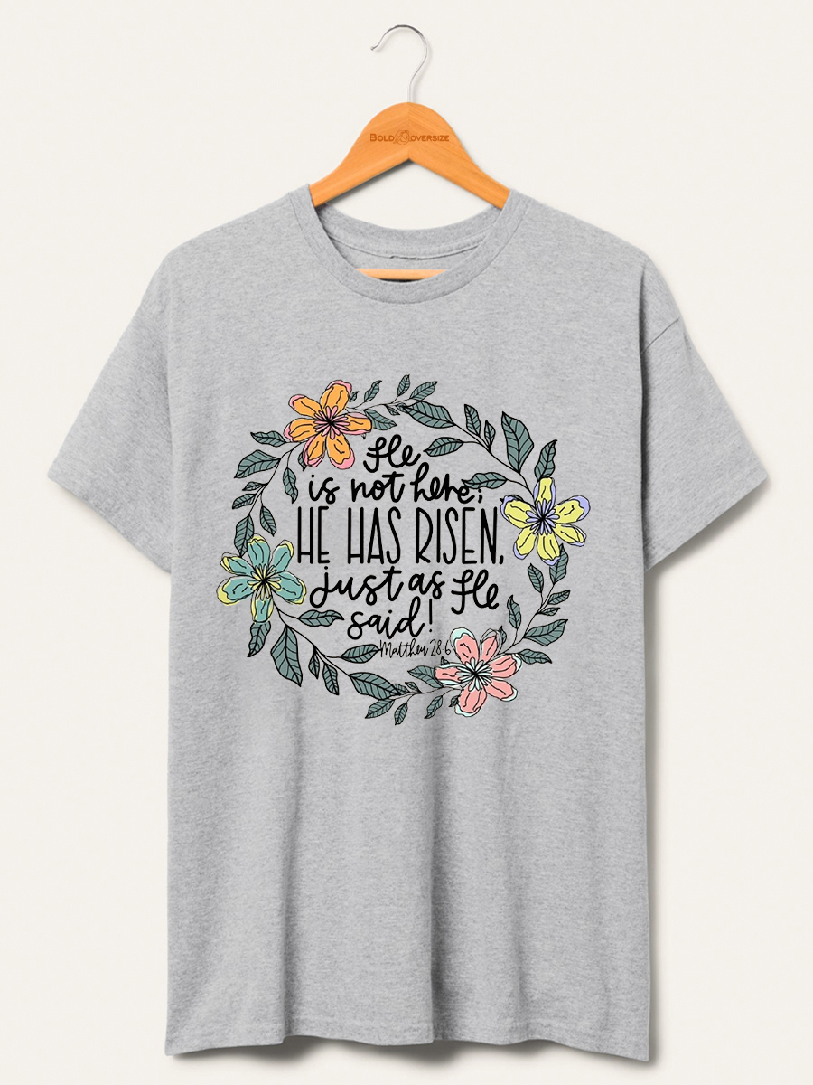 Vintage He Is Not Here He Has Risen Easter T-Shirt 