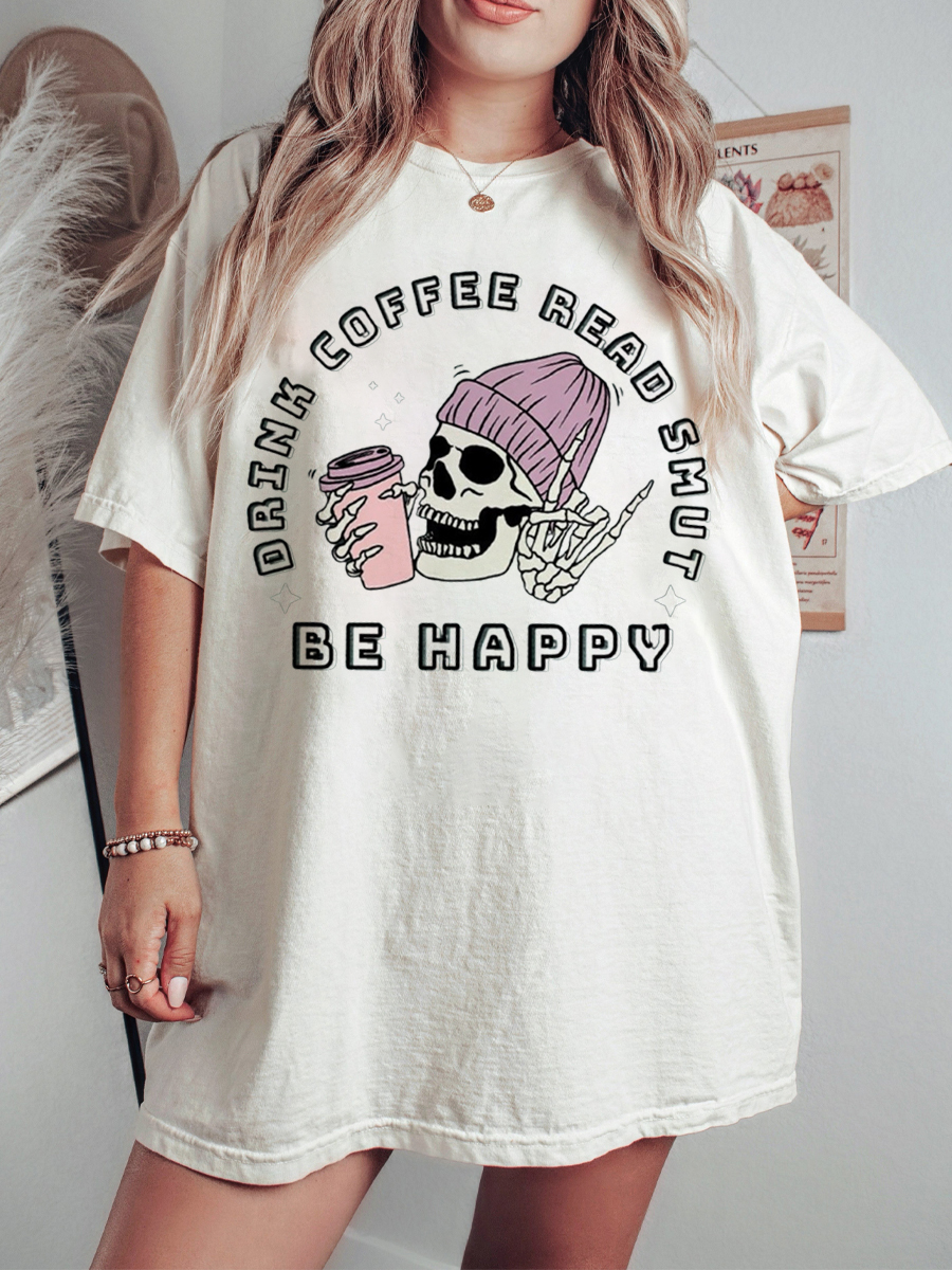 Vintage Spicy Romance Literature Skeleton Shirt