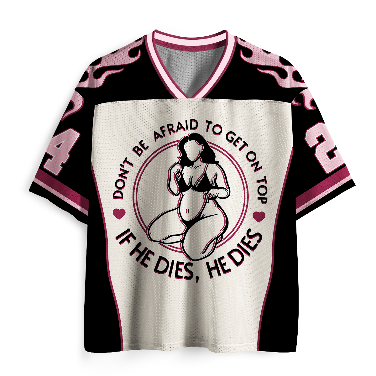 Personalized Vintage Don't Be Afraid To Be On Top If He Dies Mesh Jersey