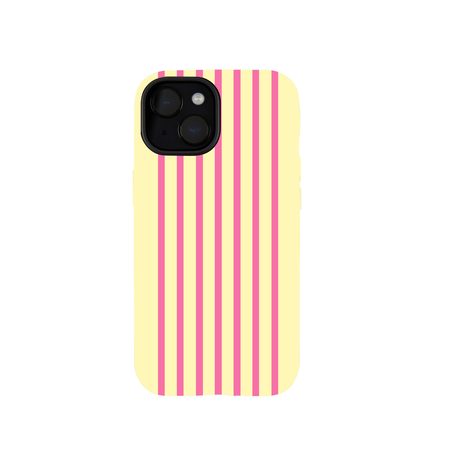 Yellow and pink striped Phone Case 
