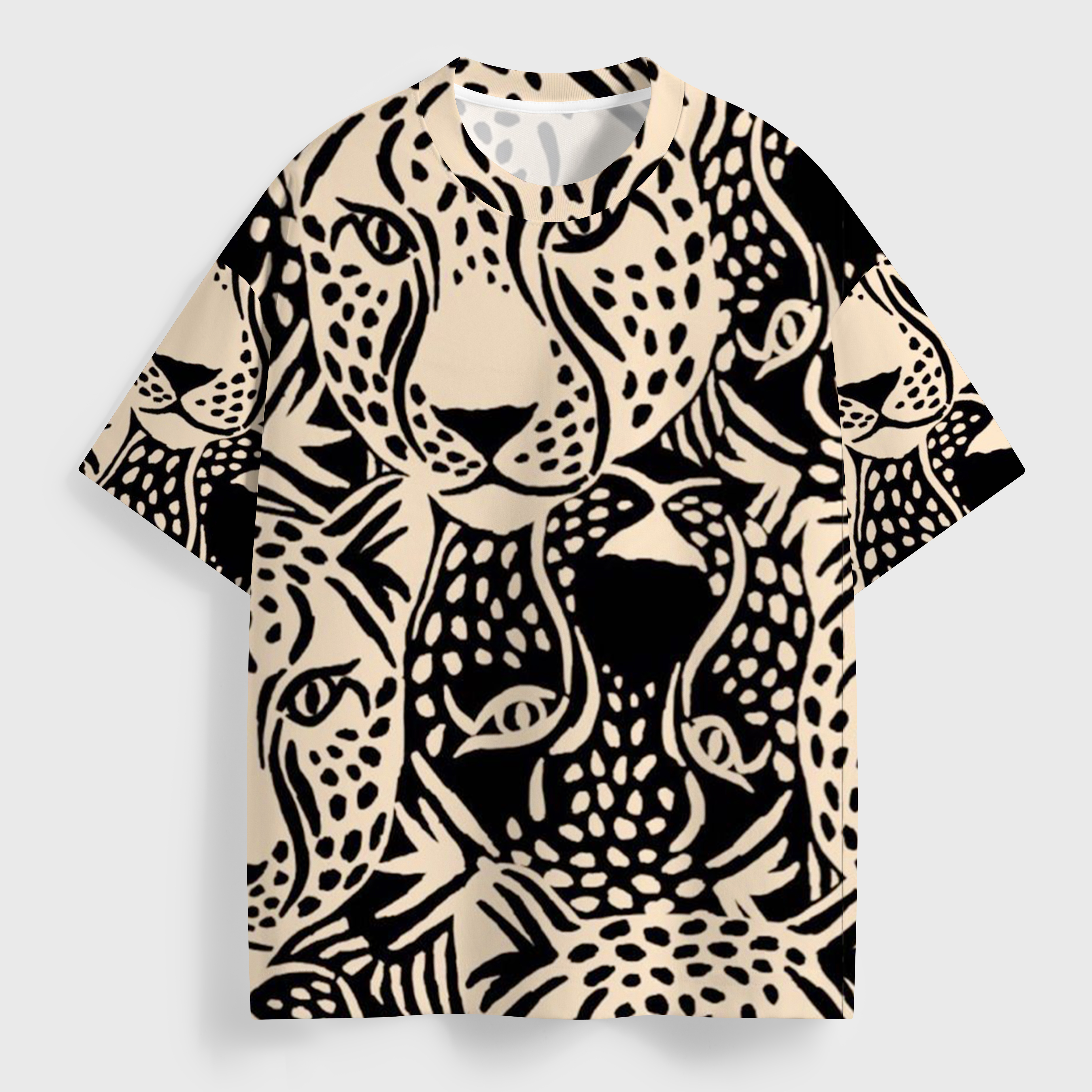 Vintage Cheetah Over Print T-Shirt
