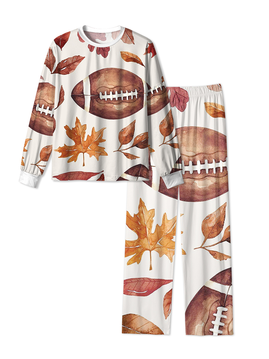 Vintage  Fall Football Pajamas