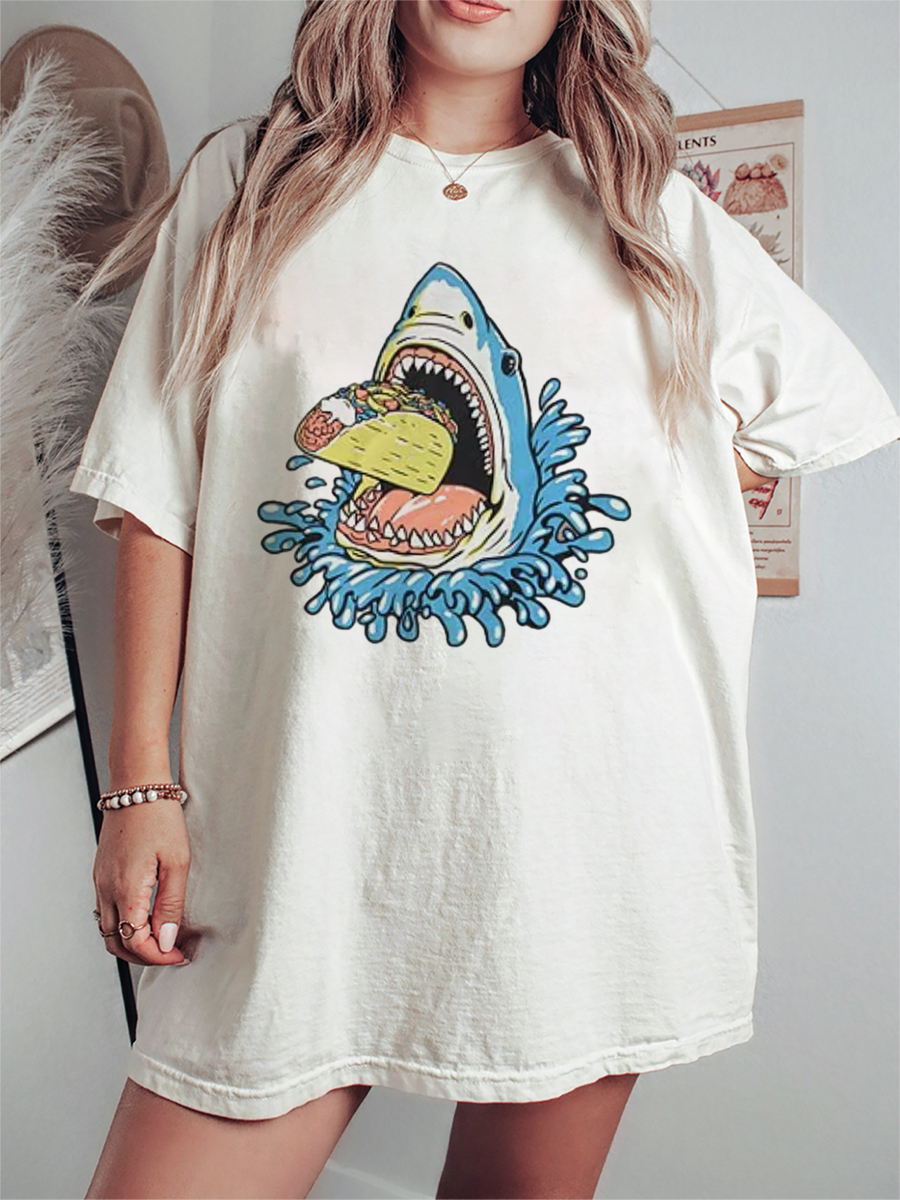 Vintage Taco Shark T-Shirt