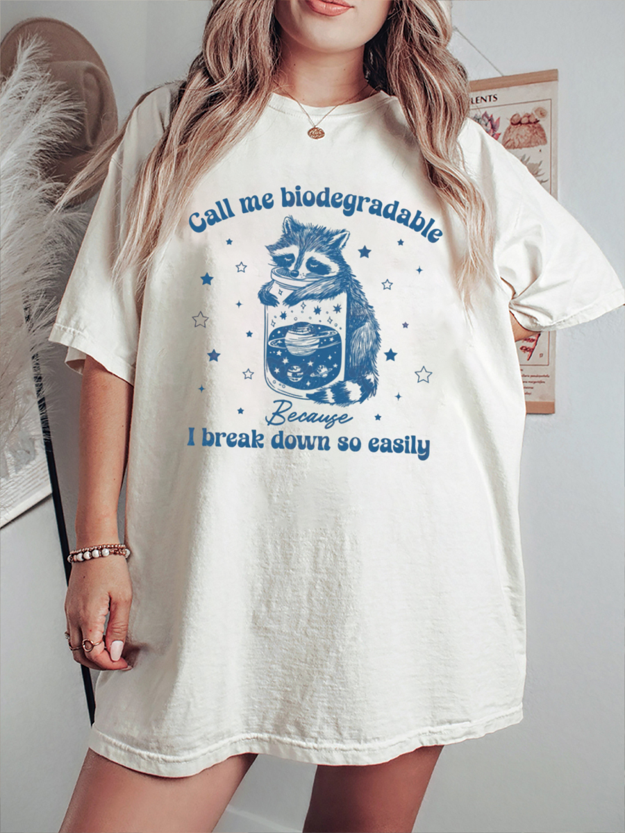 Vintage Call Me Biodegradable T-Shirt