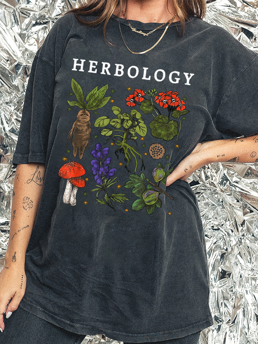 Vintage Hogwarts Herbology Washed T-Shirt