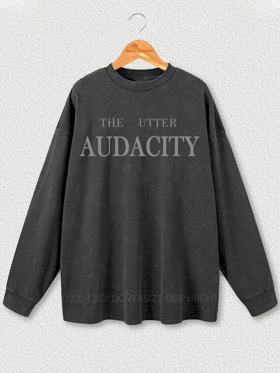 Vintage The Utter Audacity Washed Long Sleeve Shirt