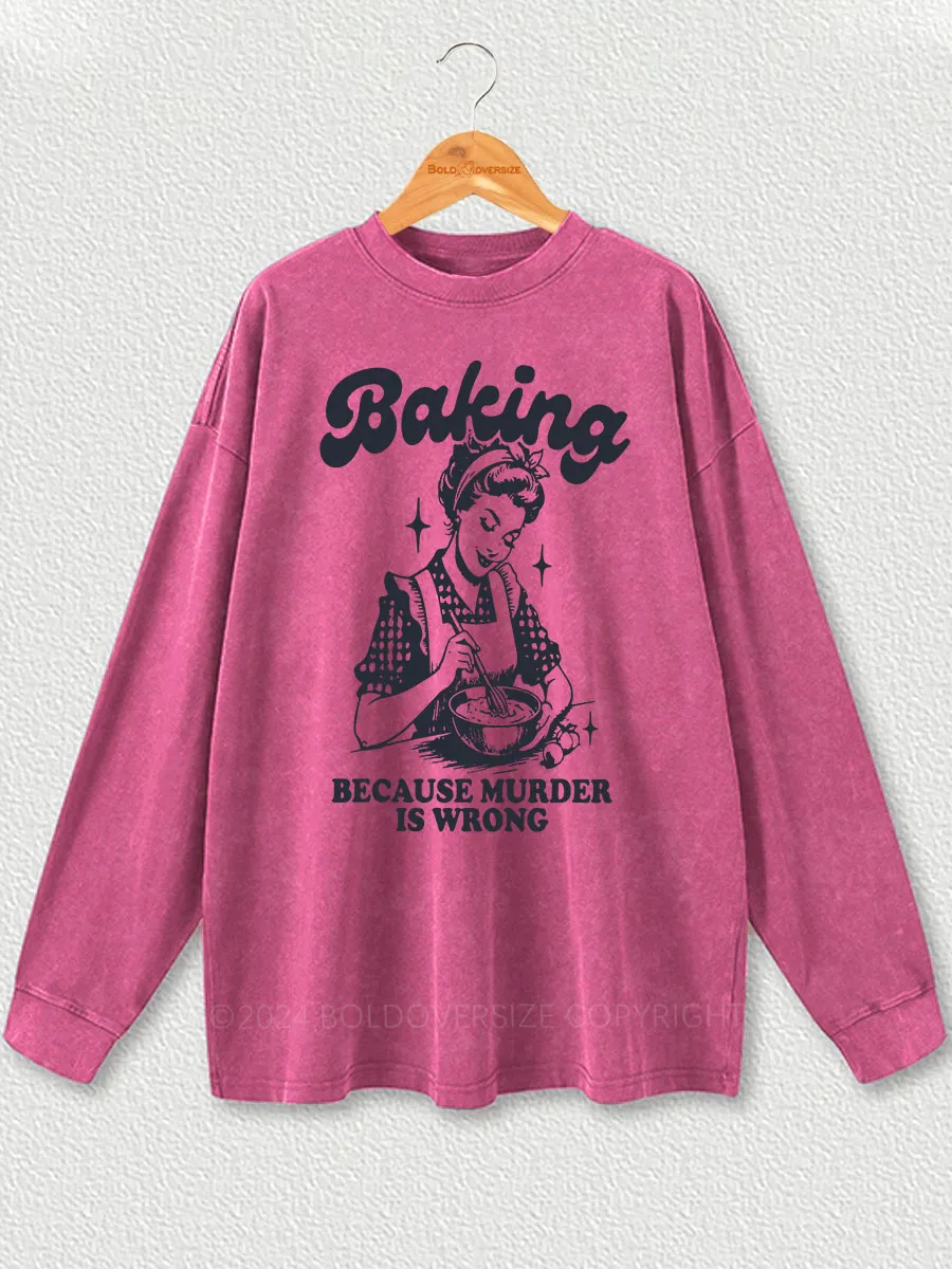 Vintage Baking Washed Long Sleeve Shirt