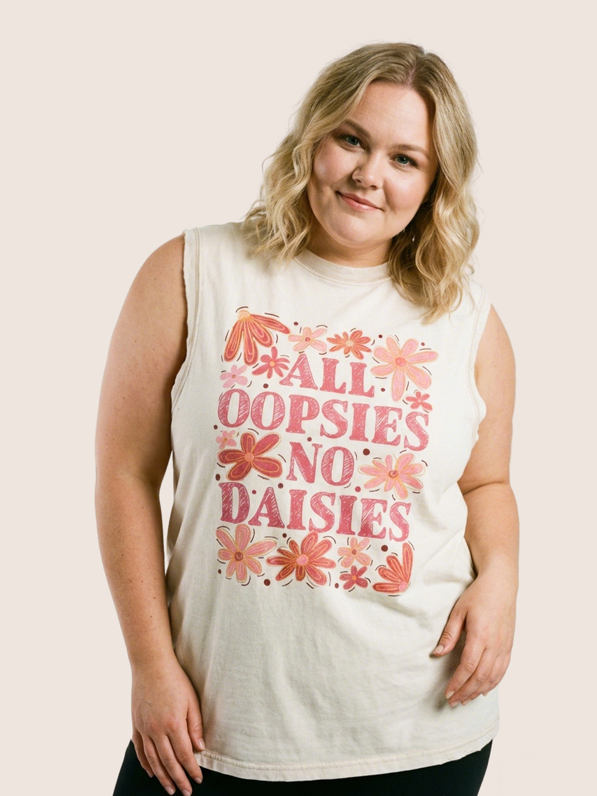 Vintage All Oopsies No Daisies Washed Tank