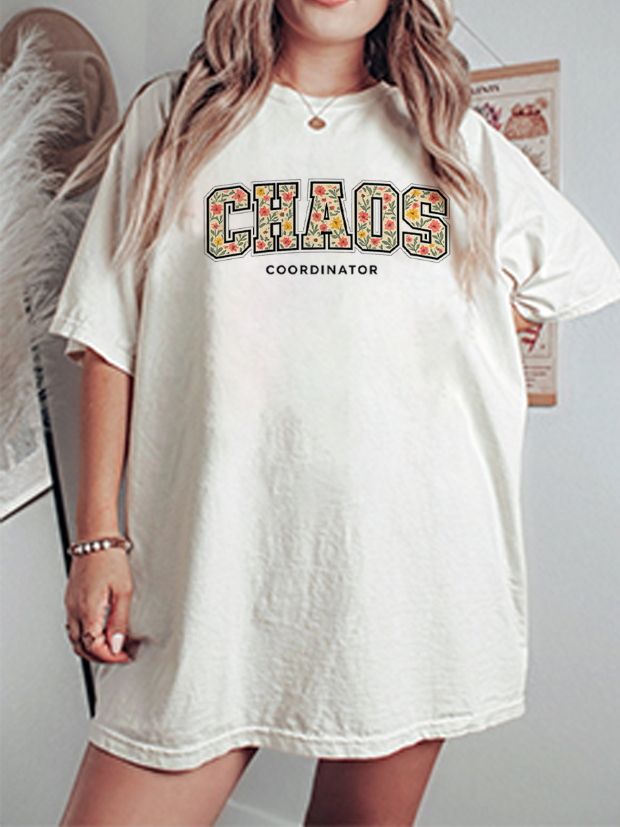 Vintage Chaos Coordinator Oversize Graphic Tee