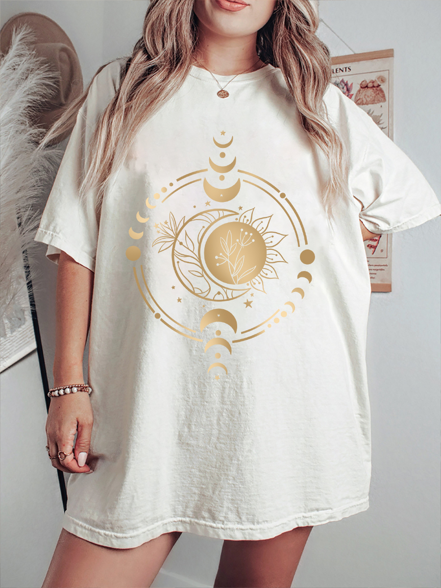 Vintage Mystic Moon And Sun T-Shirt