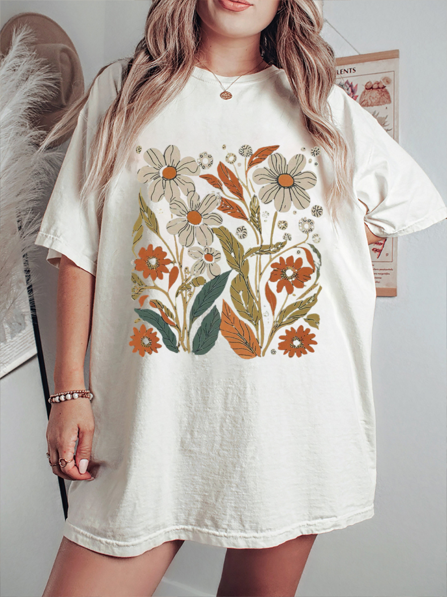 Vintage Boho Wildflowers T-Shirt