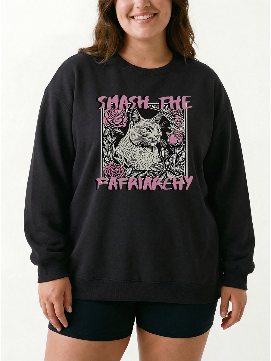 Vintage Smash The Patriarchy Graphic Sweatshirt