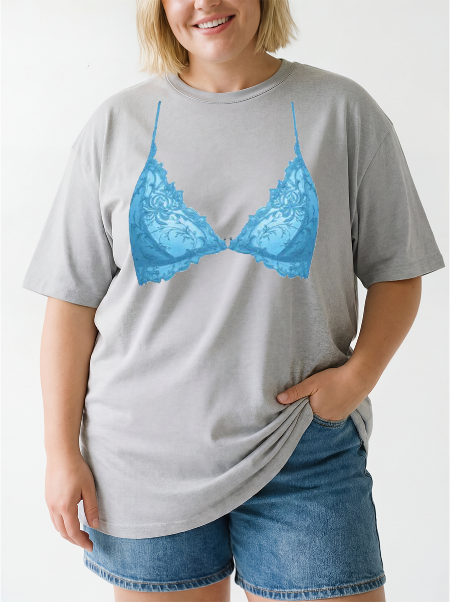 Vintage Funny And Sassy Lingerie Oversize Graphic Tee