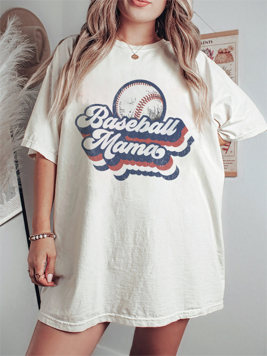 Vintage Baseball Mama T-Shirt