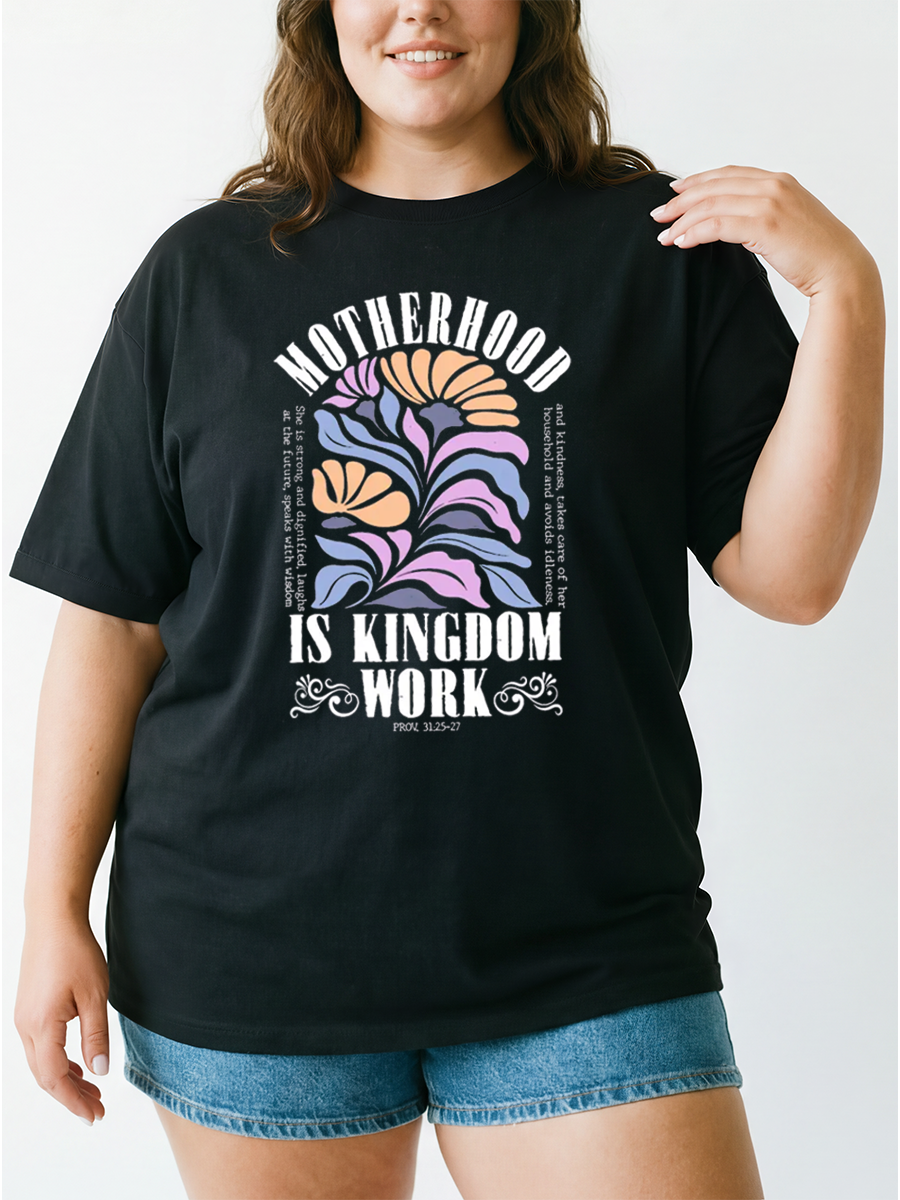 Vintage Religious Mom Oversize Graphic Tee