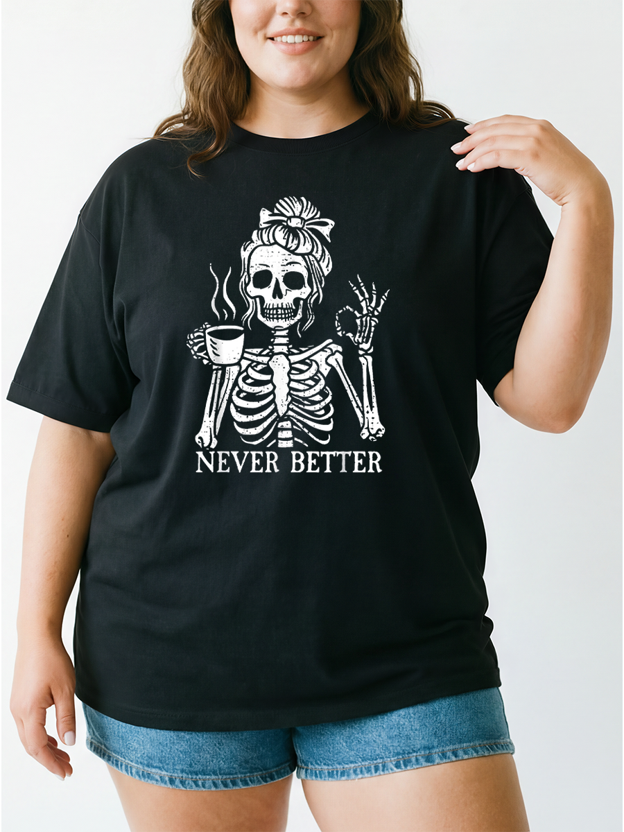 Vintage Never Better Oversize Graphic Tee