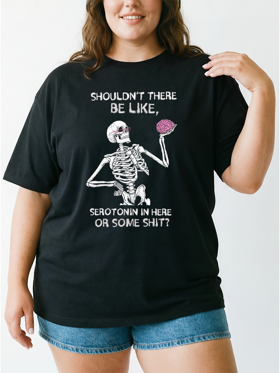 Vintage Serotonin In Here Oversize Graphic Tee