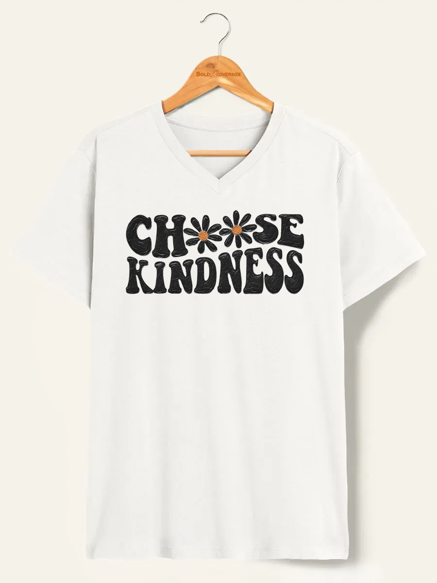 Vintage Choose Kindness V-Neck Tee