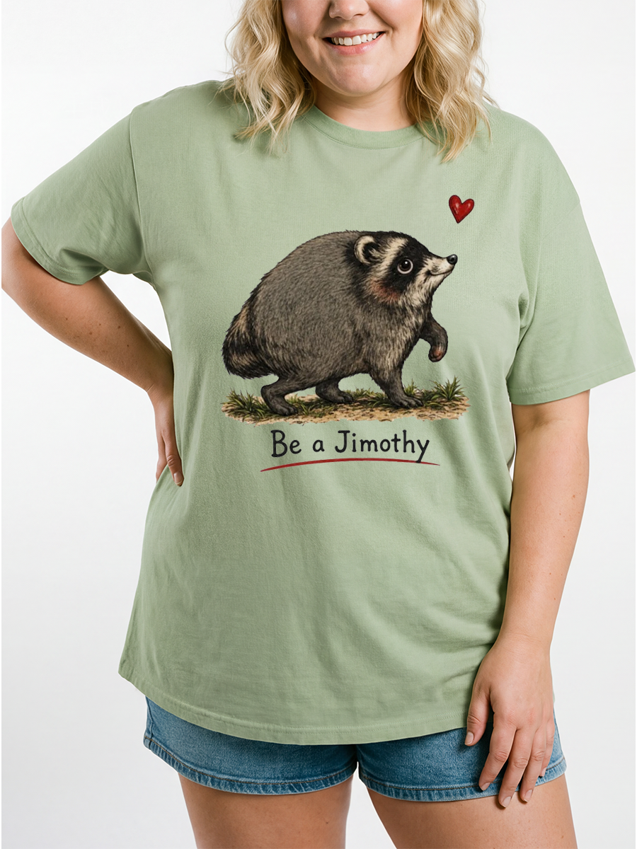 Vintage Viral Seattle Raccoon Oversize Graphic Tee