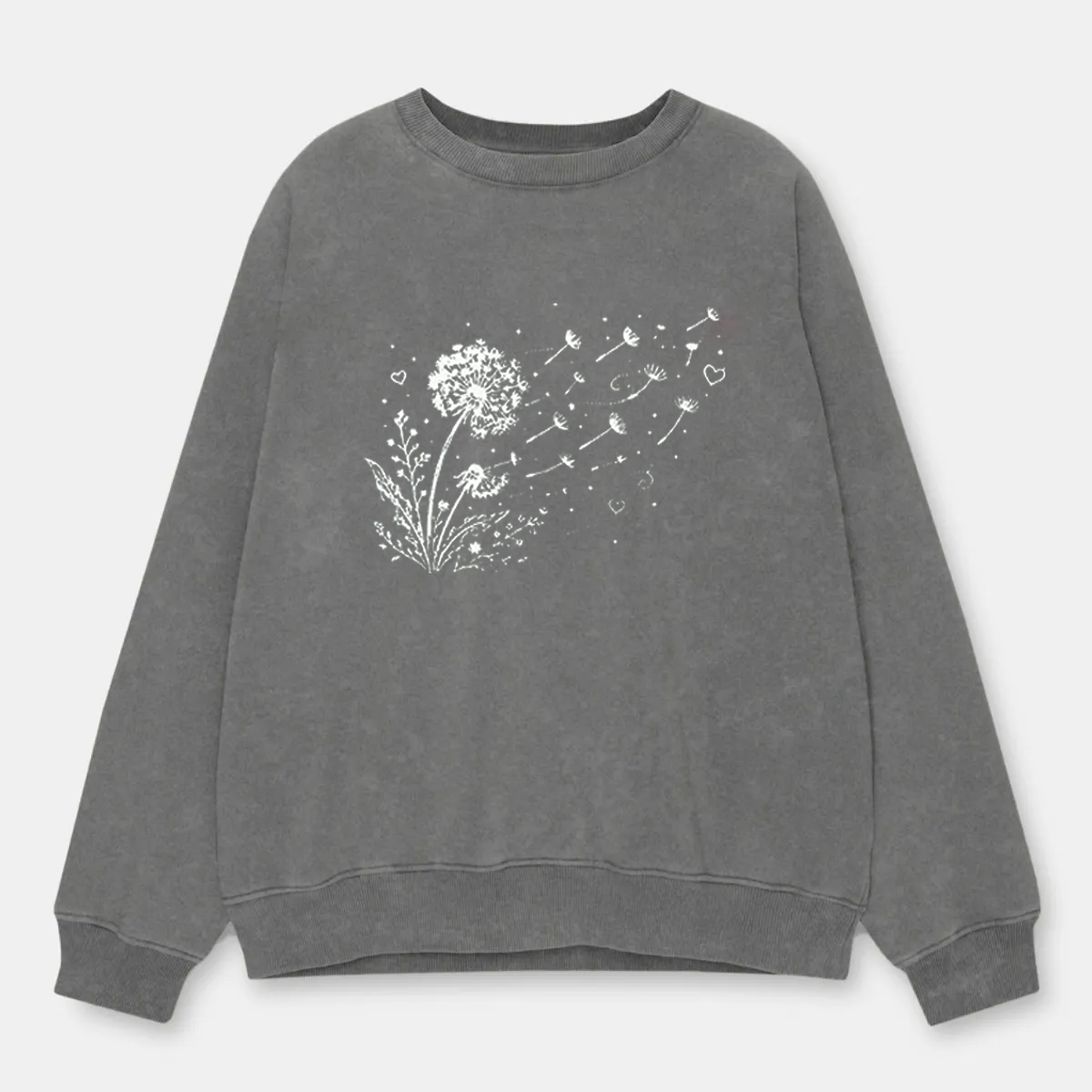 Vintage Dandelion Wildflower Washed Sweatshirt