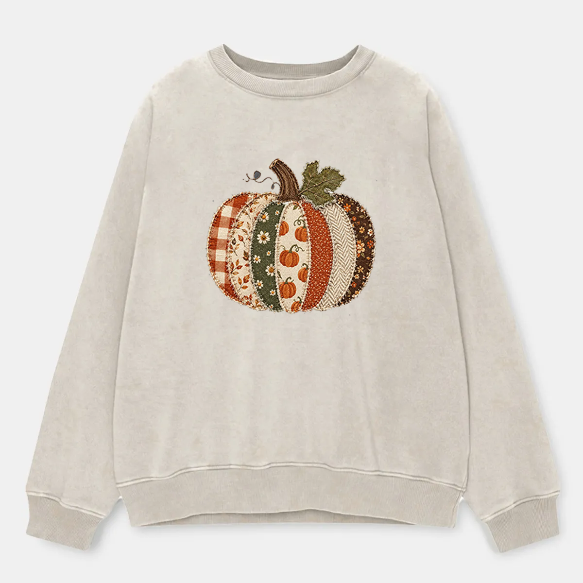Vintage Fall Pumpkin Wasted Washed Sweatshirt