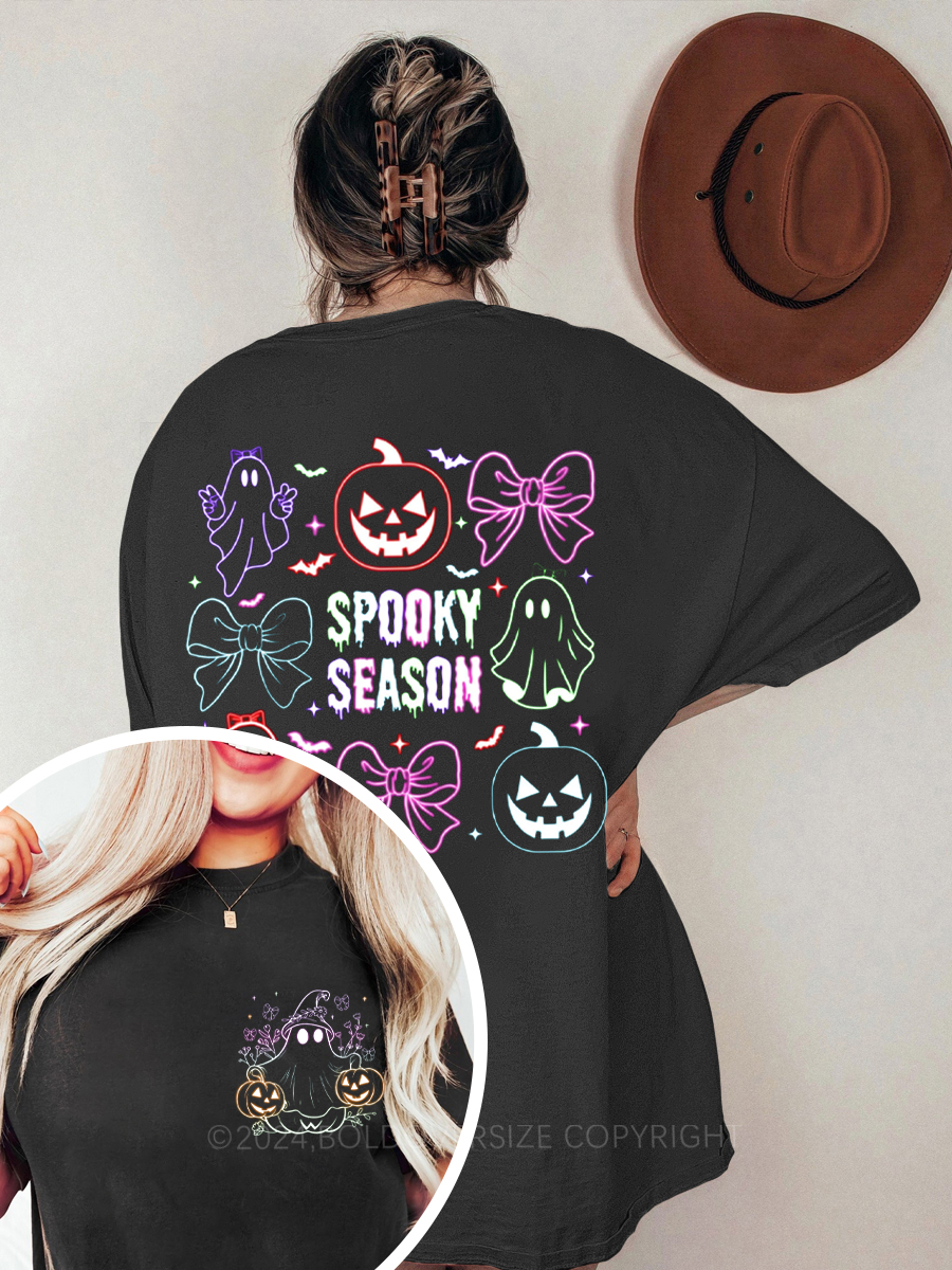 Vintage Spooky Season Oversize Graphic Tee