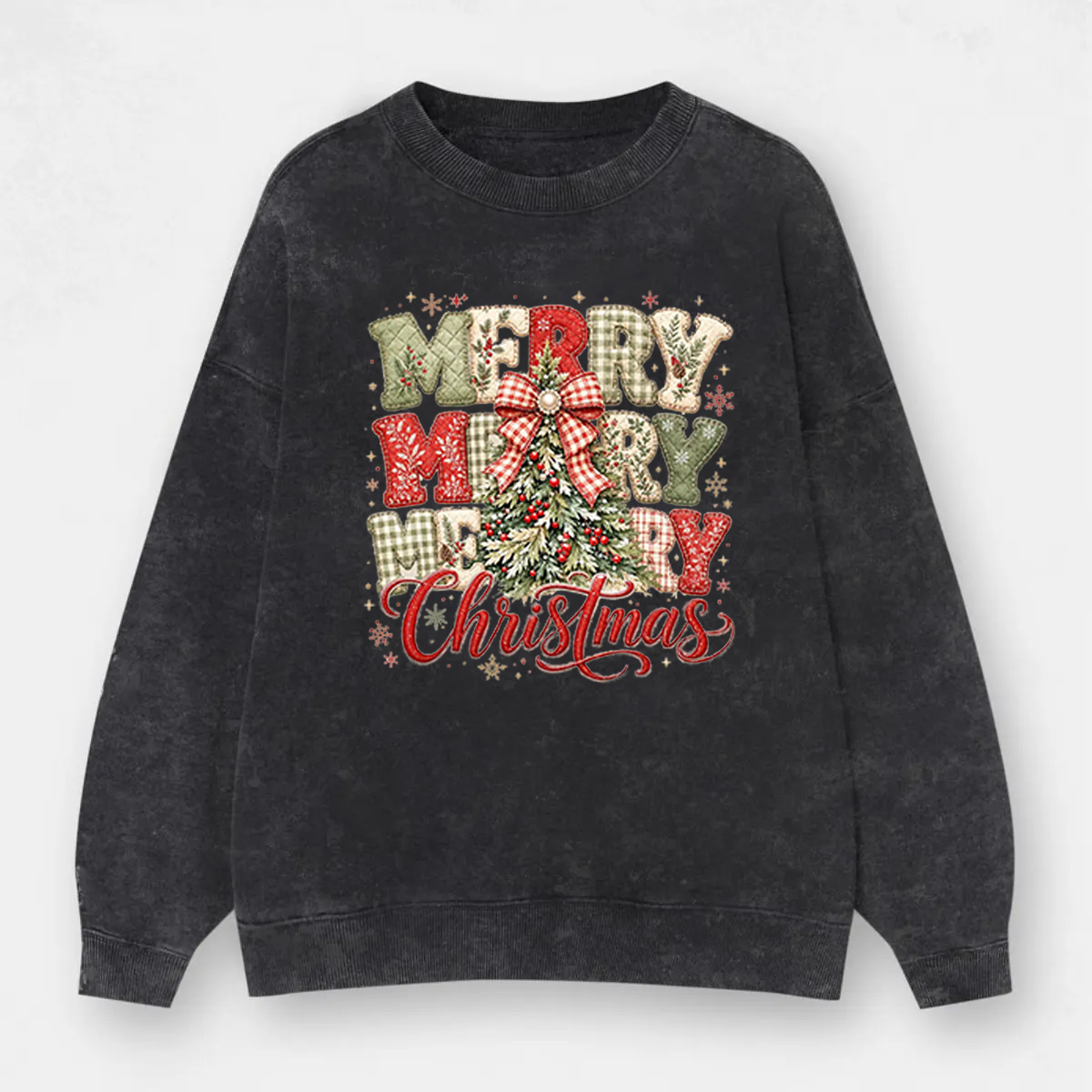Vintage Merry Christmas Washed Sweatshirt
