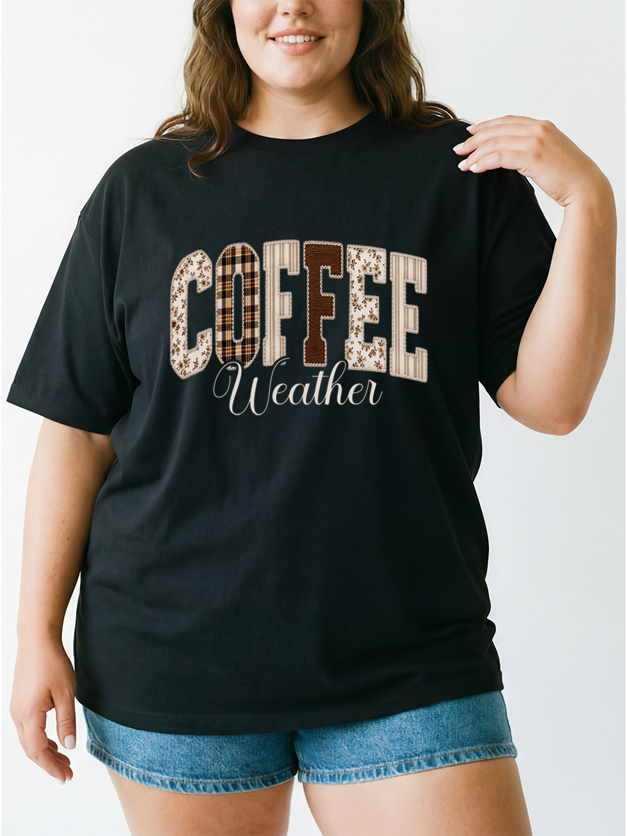 Vintage Leopard Cozy Season Oversize Graphic Tee